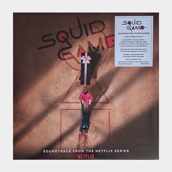 OST - Squid Game 2LP (sealed, 180g, Green/Pink LP)