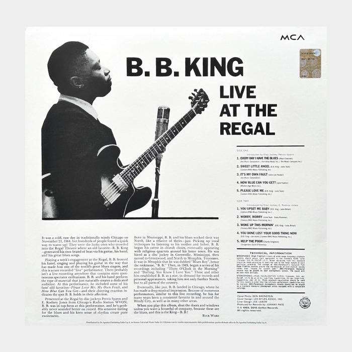 B.B. King - Live At The Regal (sealed, 180g)