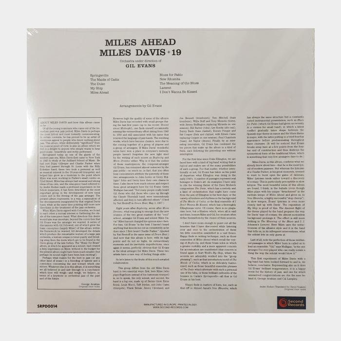 Miles Davis + 19, Gil Evans - Miles Ahead (sealed, 180g)