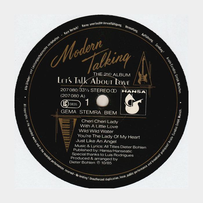 Modern Talking - Let's Talk About Love (ex+/ex+)