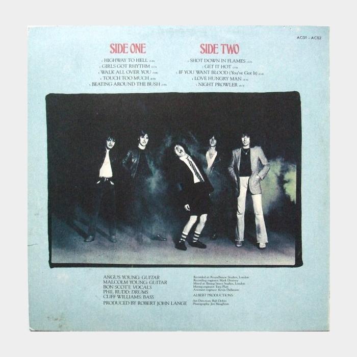 AC/DC - Highway To Hell (vg+/vg+, играет на ex)