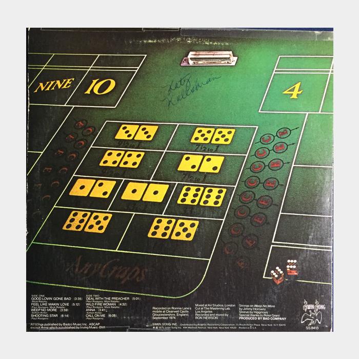 Bad Company - Straight Shooter (ex/ex+)