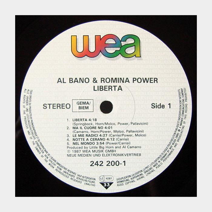 Al Bano & Romina Power - Liberta! (ex+/ex+)