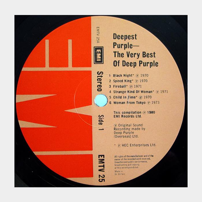 Deep Purple - Deepest Purple (Very Best) (ex+/ex+)