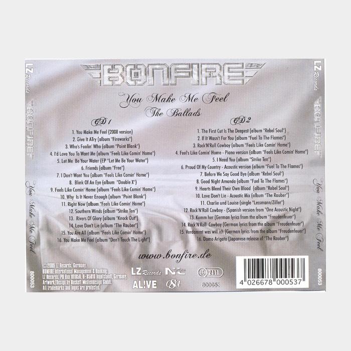 CD Bonfire - You Make Me Feel. The Ballads 2CD