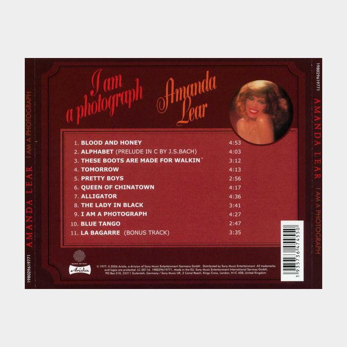 CD Amanda Lear - I'm A Photograph