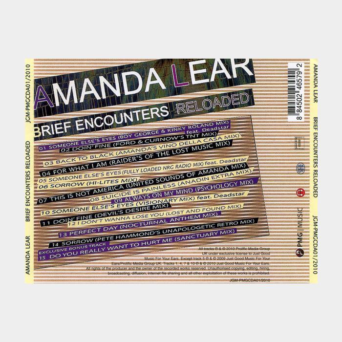 CD Amanda Lear - Brief Encounters Reloaded