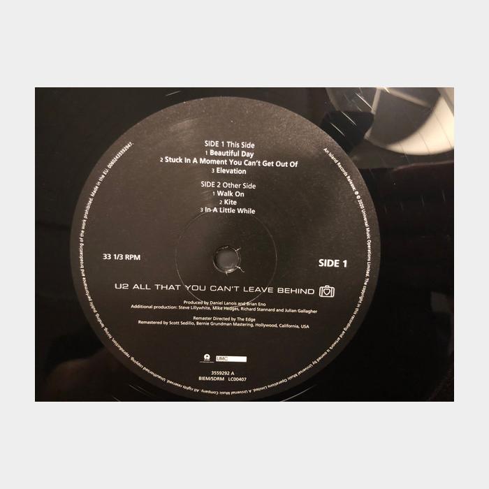 U2 - All That You Can't Leave Behind 2LP (sealed, 180g)