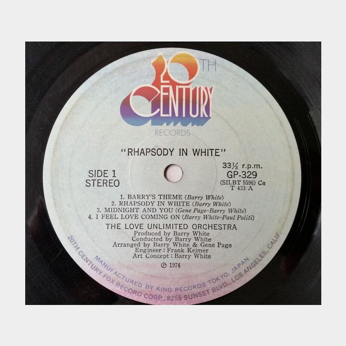Barry White - Rhapsody In White (ex/ex, obi)