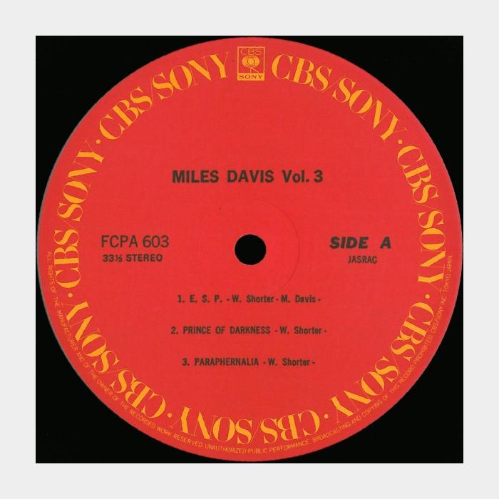 Miles Davis - Vol.3 (ex+/ex+)