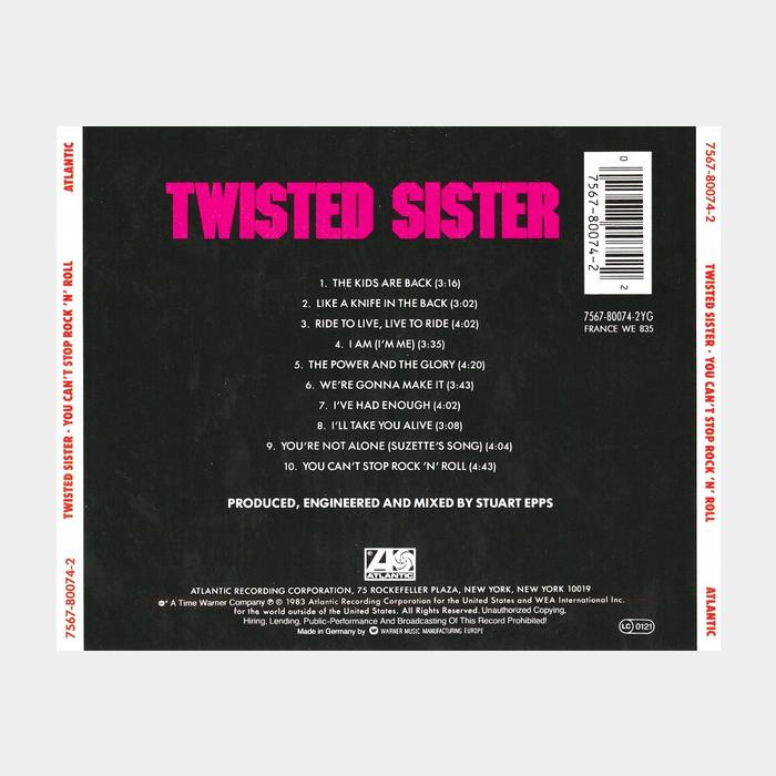 CD Twisted Sister - You Can't Stop Rock N Roll