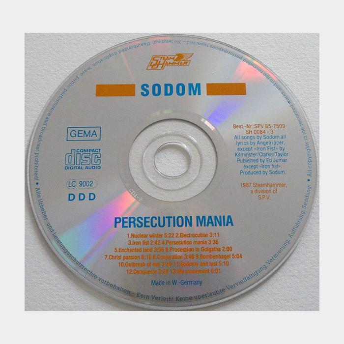 CD Sodom - Persecution Mania