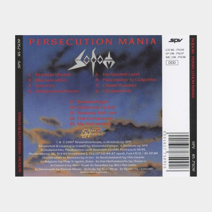 CD Sodom - Persecution Mania