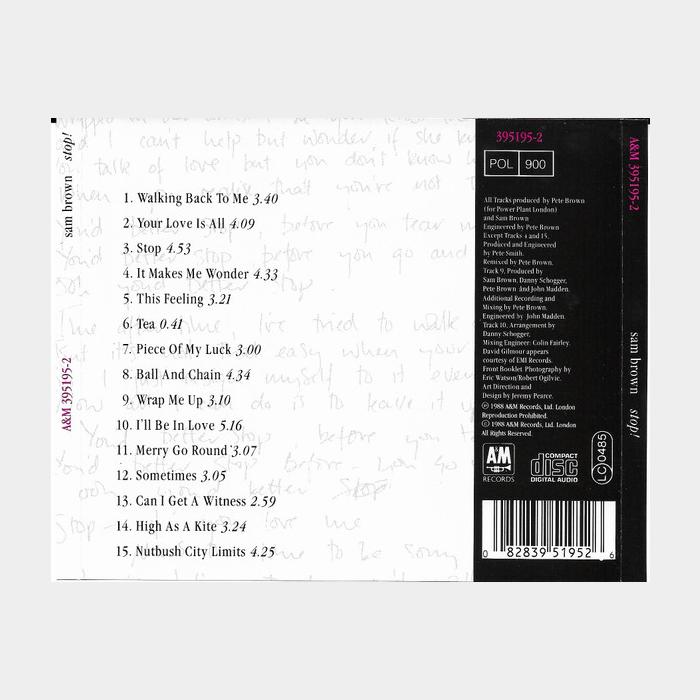 CD Sam Brown - Stop!