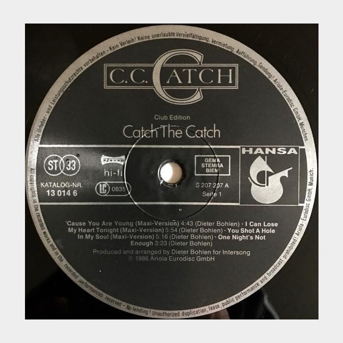 C.C.Catch - Catch The Catch (ex+/ex)