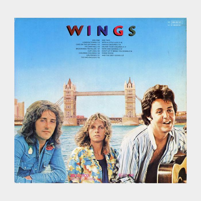 Wings - London Town (ex+/ex+, Poster)