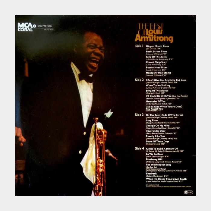 Louis Armstrong - The Best Of 2LP (ex+/ex)