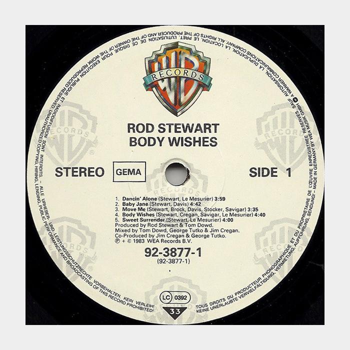Rod Stewart - Body Wishes (ex+/ex)