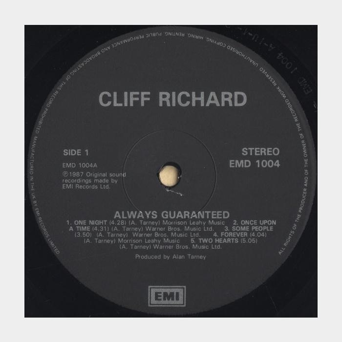 Cliff Richard - Always Guaranteed (ex+/ex+)