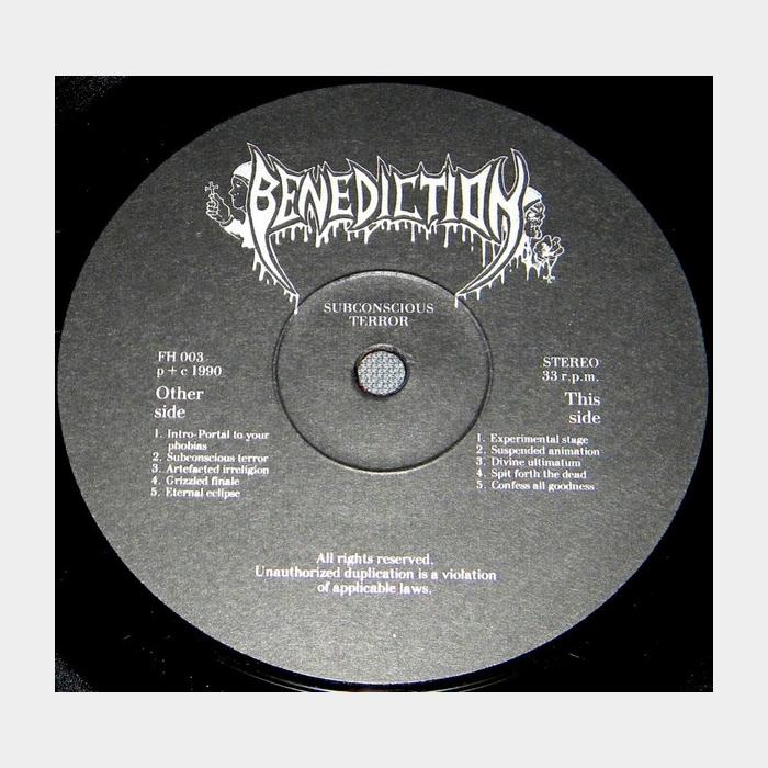 Benediction - Subconscious Terror (ex/ex+)