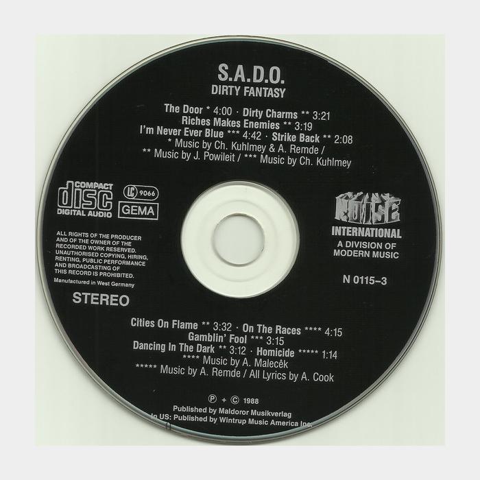 CD S.A.D.O. - Dirty Fantasy