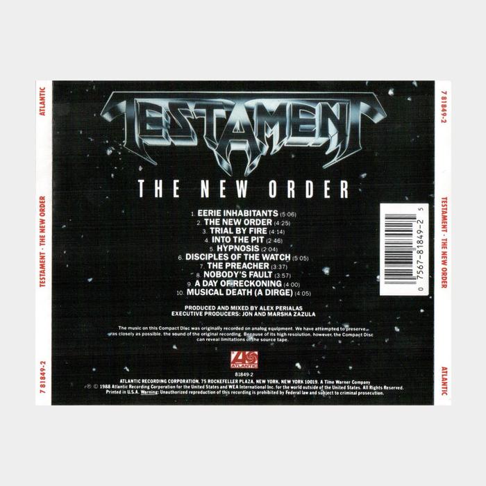 CD Testament - The New Order