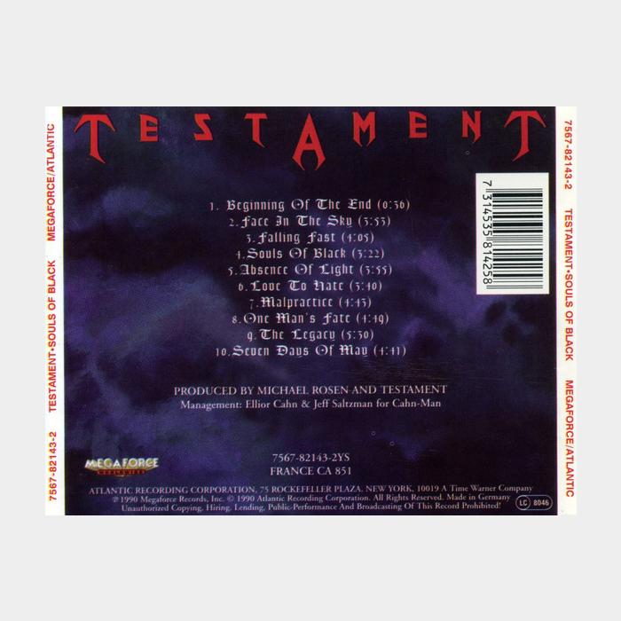 CD Testament - Souls Of Black