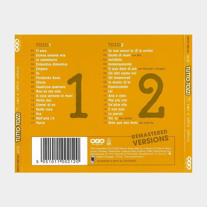 CD Umberto Tozzi - Tutto Tozzi 2CD