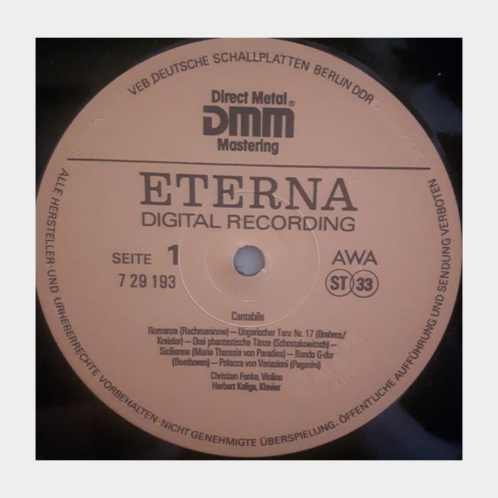 Christian Funke – Cantabile. Berühmte Zugaben (ex+/ex+)