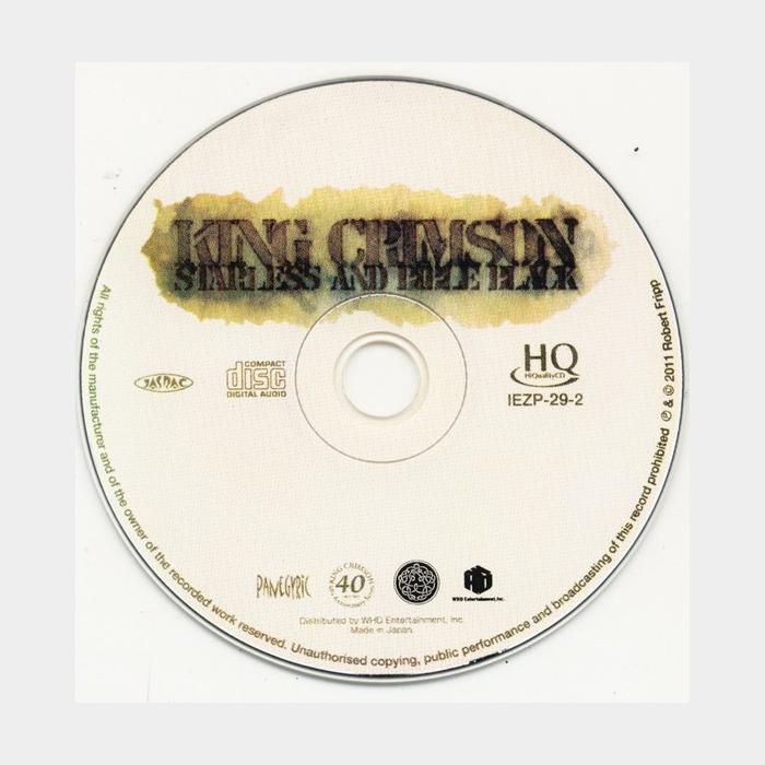CD King Crimson - Starless And Bible Black