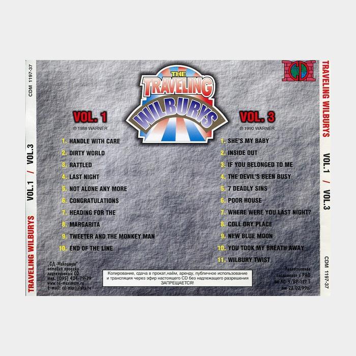 CD Traveling Wilburys - Vol.1 / Vol.3