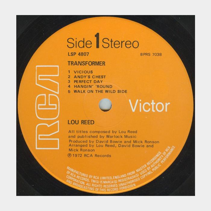 Lou Reed - Transformer (ex+/ex, ORIGINAL)