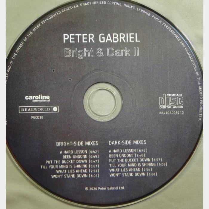 CD Peter Gabriel - Bright & Dark II