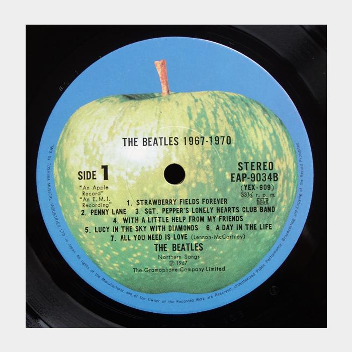 Beatles - 1967-1970 2LP (ex+/ex, obi, Book, Poster)
