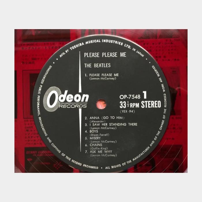 Beatles - Please Please Me (vg+/vg+, играет на ex, RED LP)