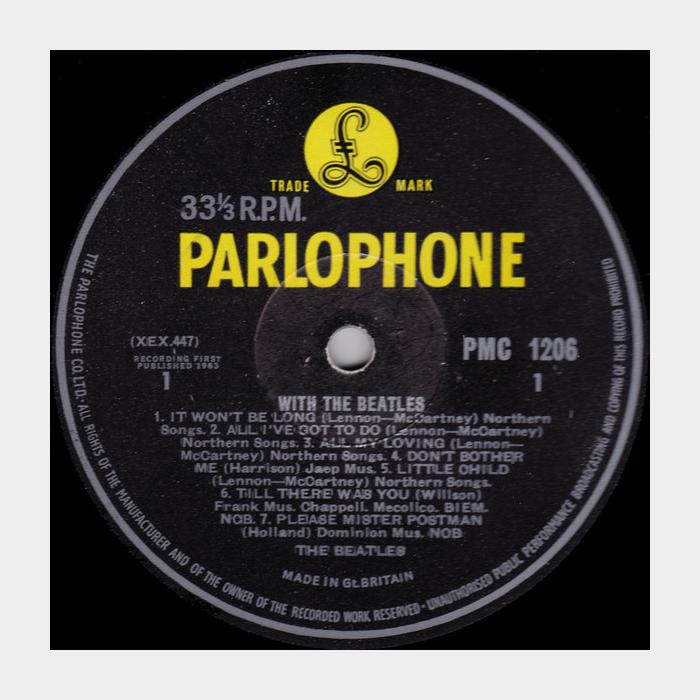 Beatles - With The Beatles (vg+/vg+, играет на ex+, ORIGINAL)