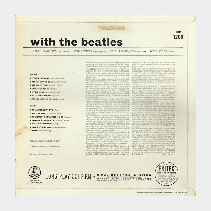Beatles - With The Beatles (vg+/vg+, играет на ex+, ORIGINAL)