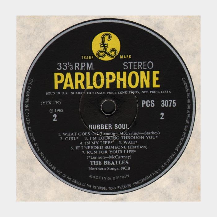 Beatles - Rubber Soul (ex-/ex, играет на ex+, ORIGINAL)