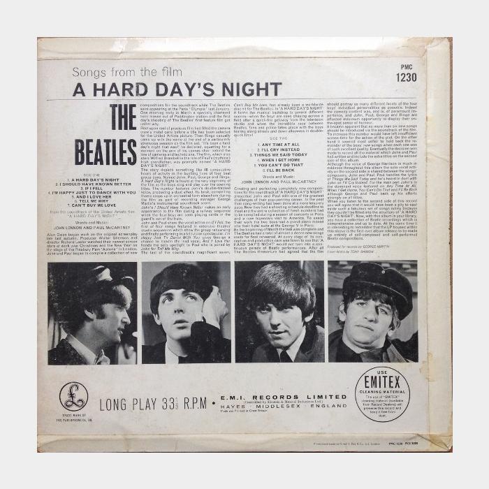 Beatles - A Hard Day's Night (ex/ex-, играет на ex+, ORIGINAL)