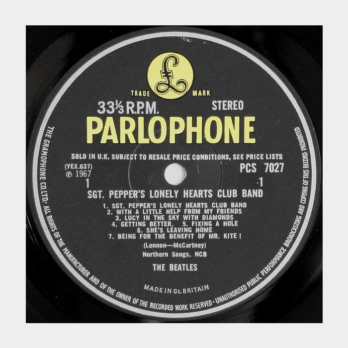 Beatles - Sgt. Pepper's Lonely Hearts Club Band (ex/ex, звучит на ex+, ORIGINAL)