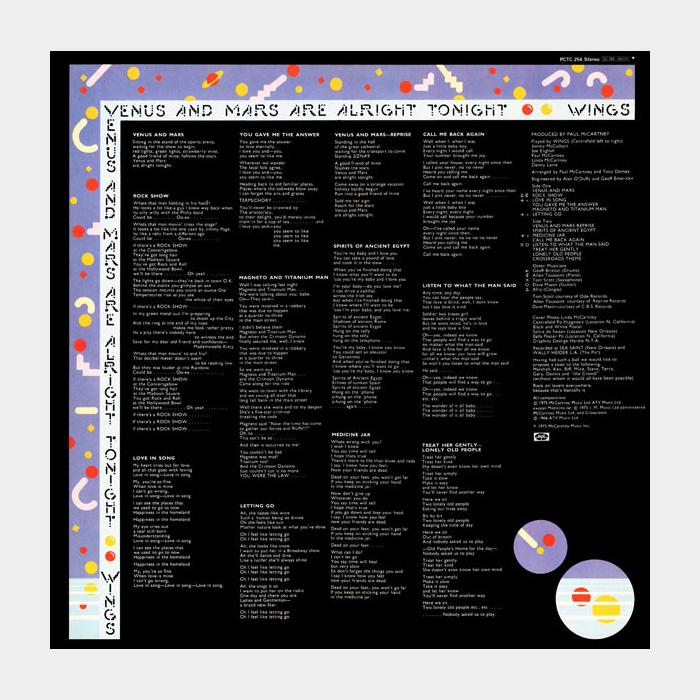 Wings - Venus And Mars (ex+/ex, ORIGINAL, Poster)