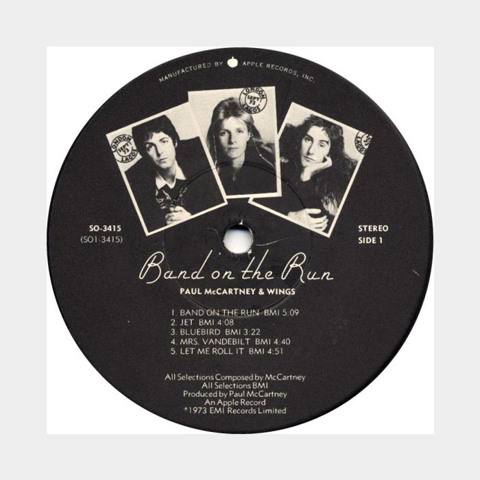 Paul McCartney & Wings - Band On The Run (ex/ex-, POSTER)