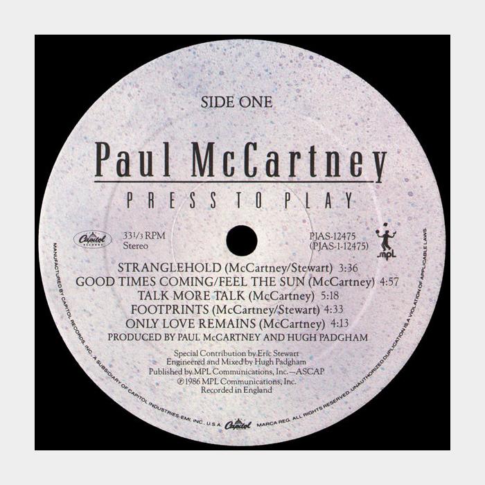 Paul McCartney - Press To Play (ex/ex+)