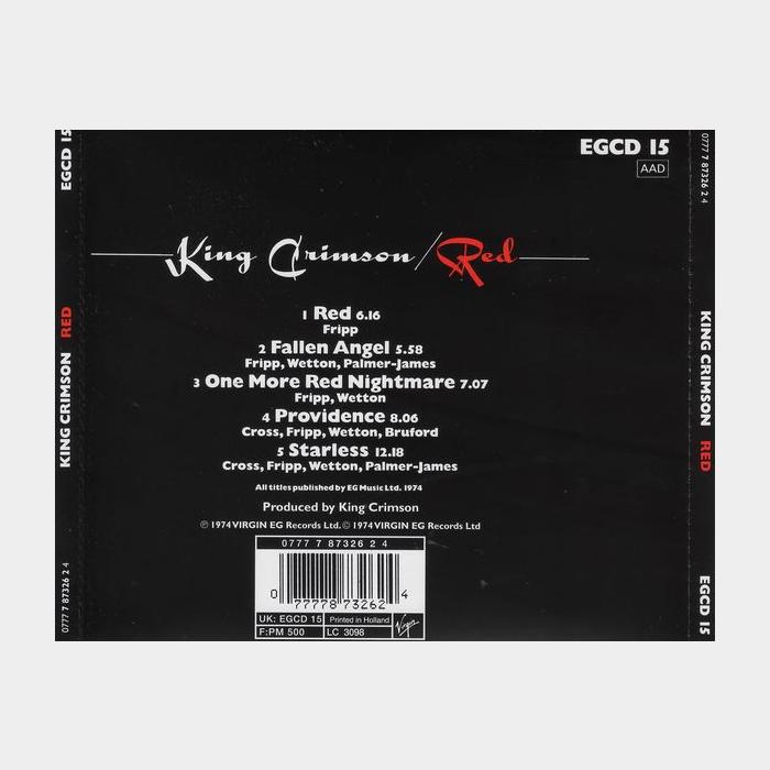 CD King Crimson - Red (ex+/ex)