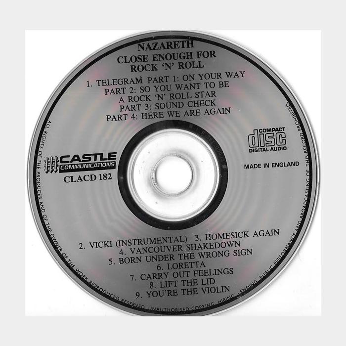 CD Nazareth - Close Enough For Rock'N'Roll (ex+/ex)