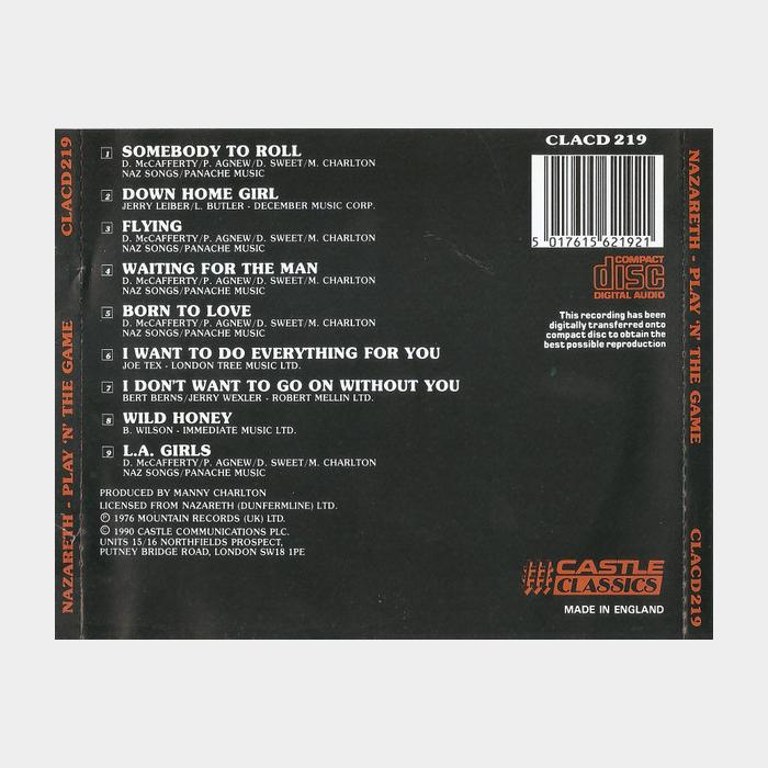CD Nazareth - Play'N'The Game (ex+/ex)