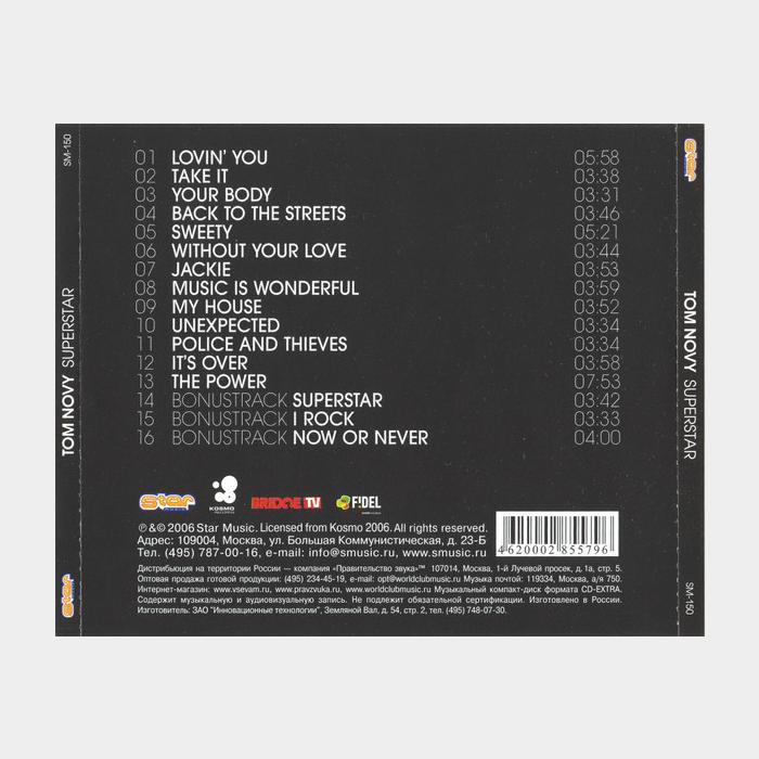 CD Tom Novy - Superstar