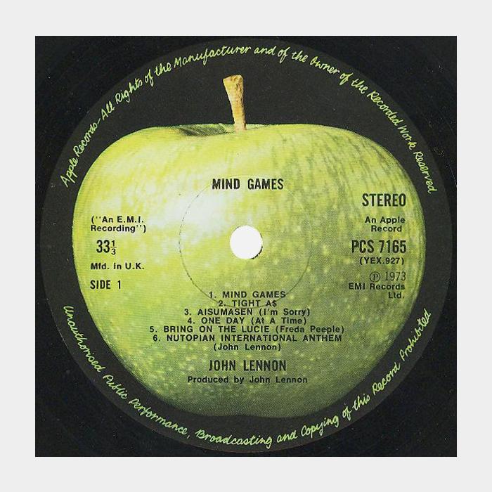 John Lennon - Mind Games (ex+/ex, ORIGINAL)