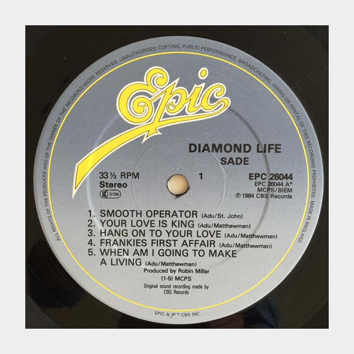 Sade - Diamond Life (ex+/ex)