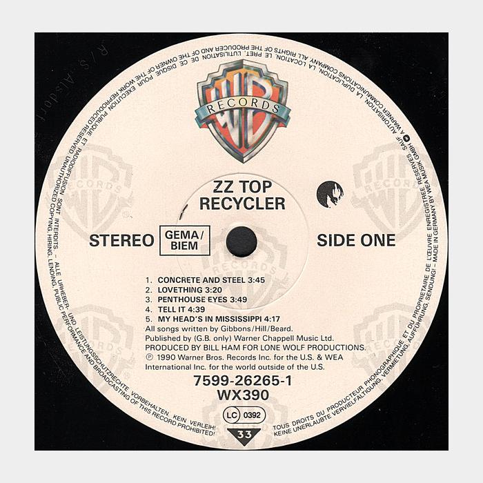 ZZ Top - Recycler (ex+/ex-)